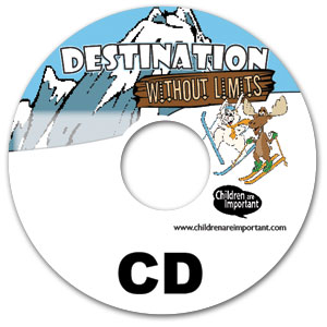 CD with music and action songs Destination without Limits VBS