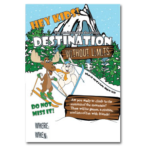 Color invitation Poster Destination without Limits VBS